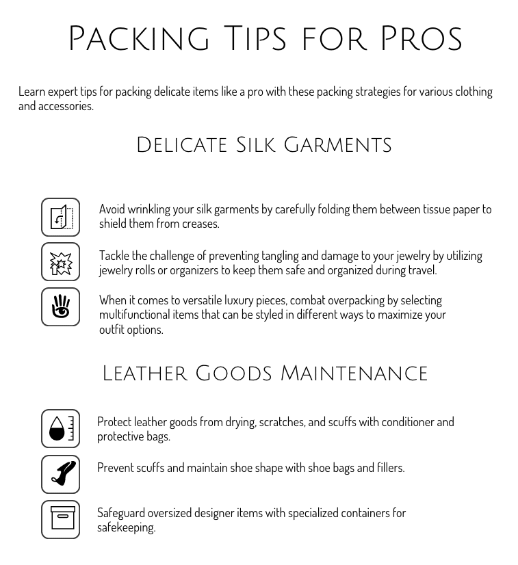 Packing Luxury Items For Your Next Vacation 4 packing luxury items tips for pros