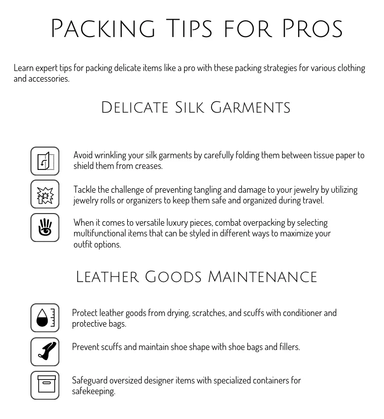 packing luxury items tips for pros